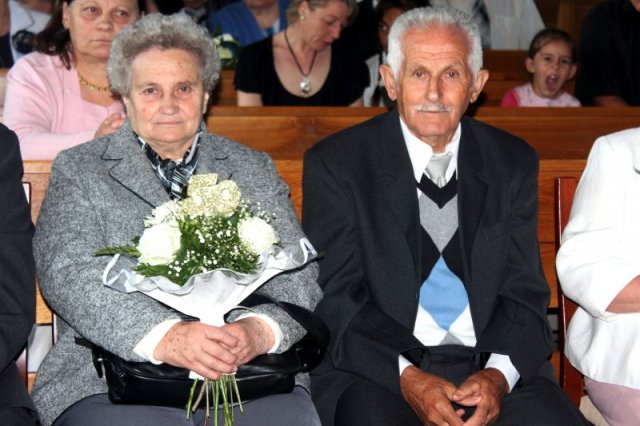 50-60 évvel ezelőtt házasságot kötött párok ünnepsége