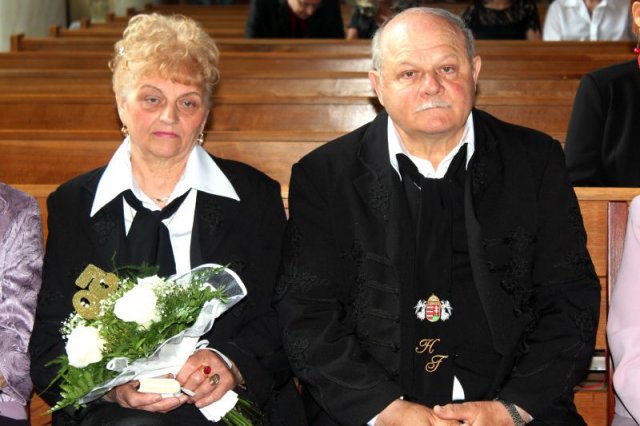 50-60 évvel ezelőtt házasságot kötött párok ünnepsége