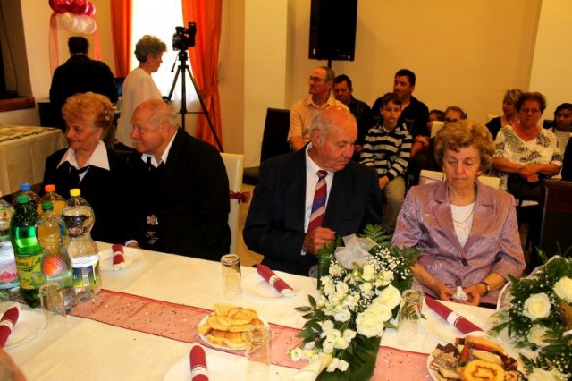 50-60 évvel ezelőtt házasságot kötött párok ünnepsége